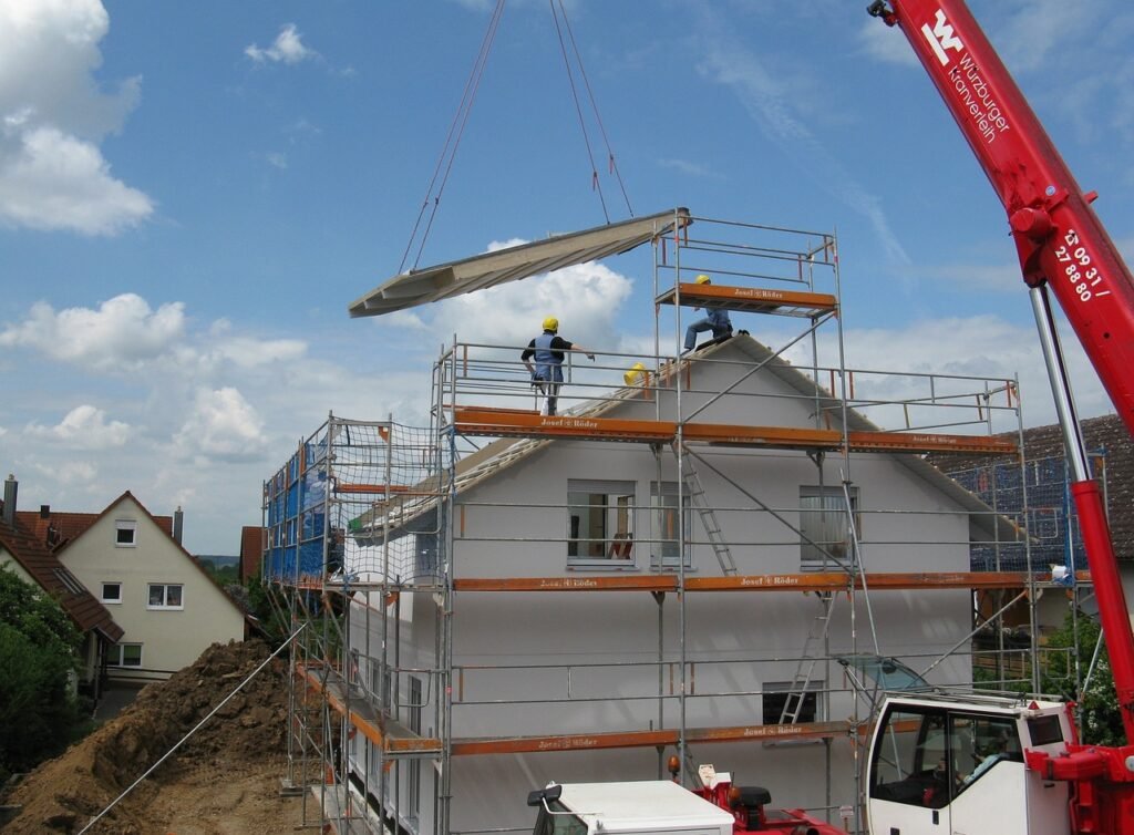 housebuilding, new building, construction site